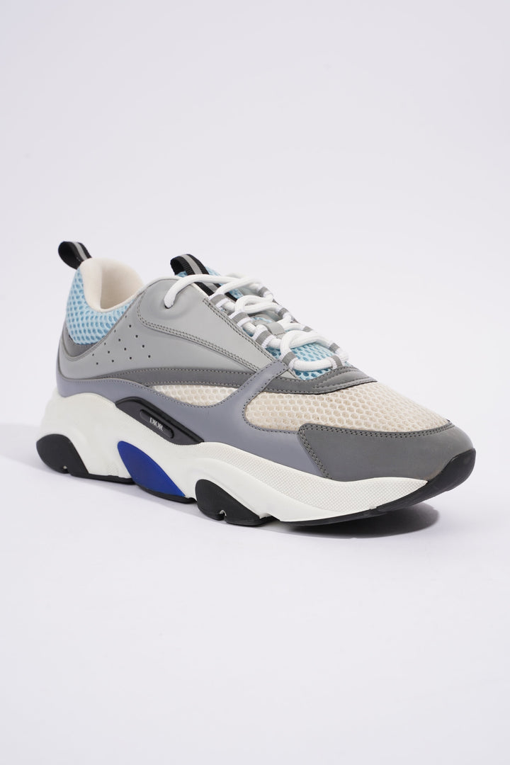 Christian Dior B22 White / Grey / Light Blue Mesh EU 44 UK 10