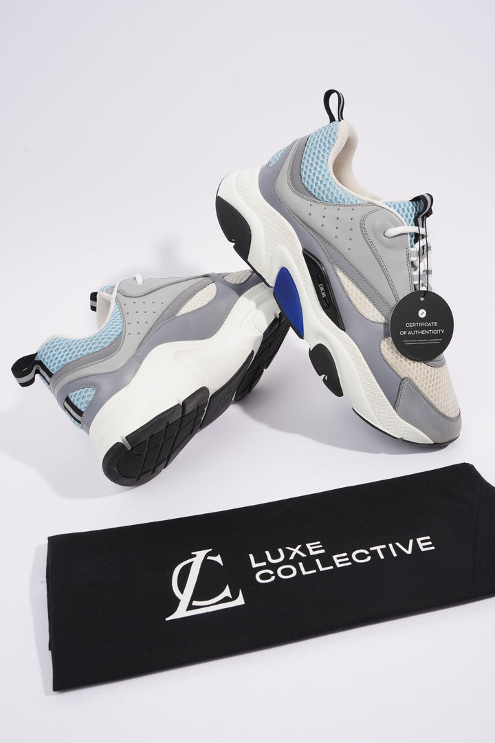 Christian Dior B22 White / Grey / Light Blue Mesh EU 44 UK 10