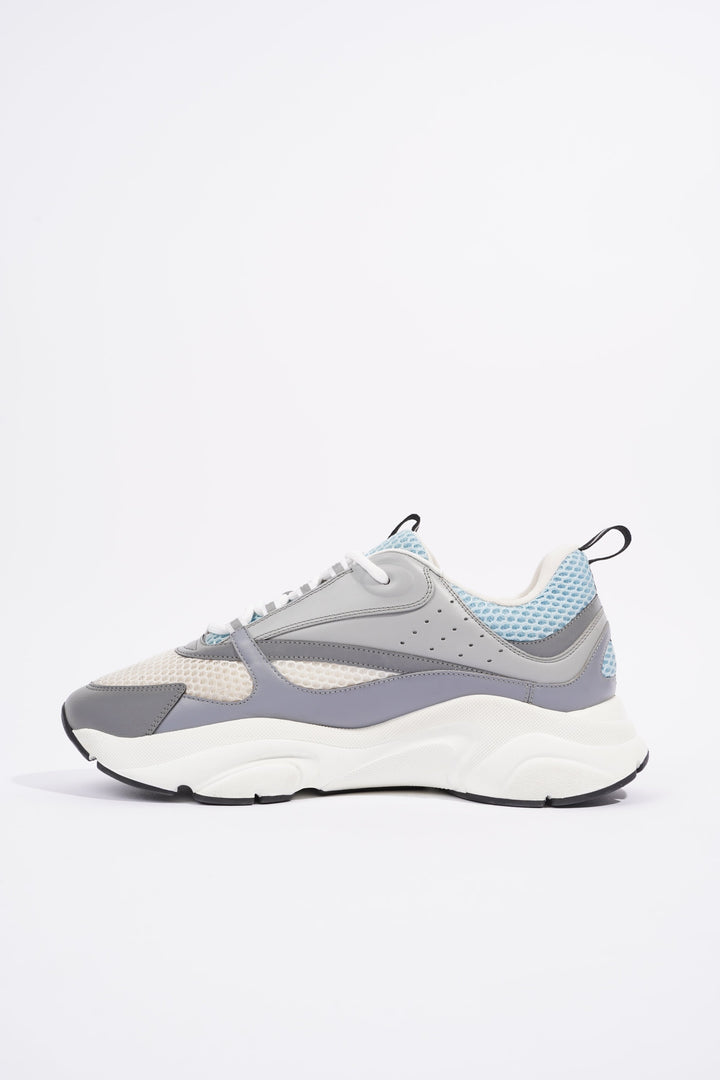 Christian Dior B22 White / Grey / Light Blue Mesh EU 44 UK 10