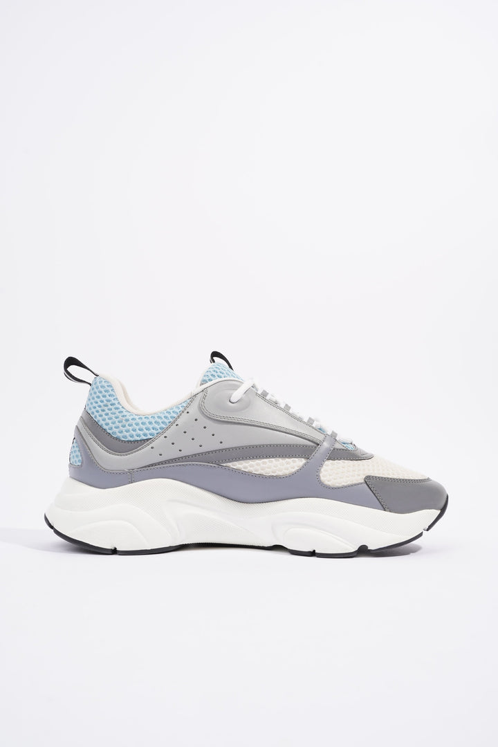 Christian Dior B22 White / Grey / Light Blue Mesh EU 44 UK 10
