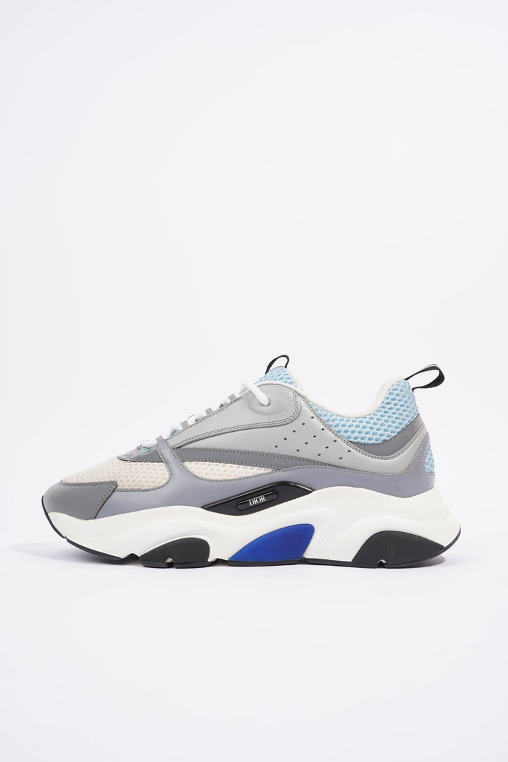 Christian Dior B22 White / Grey / Light Blue Mesh EU 44 UK 10