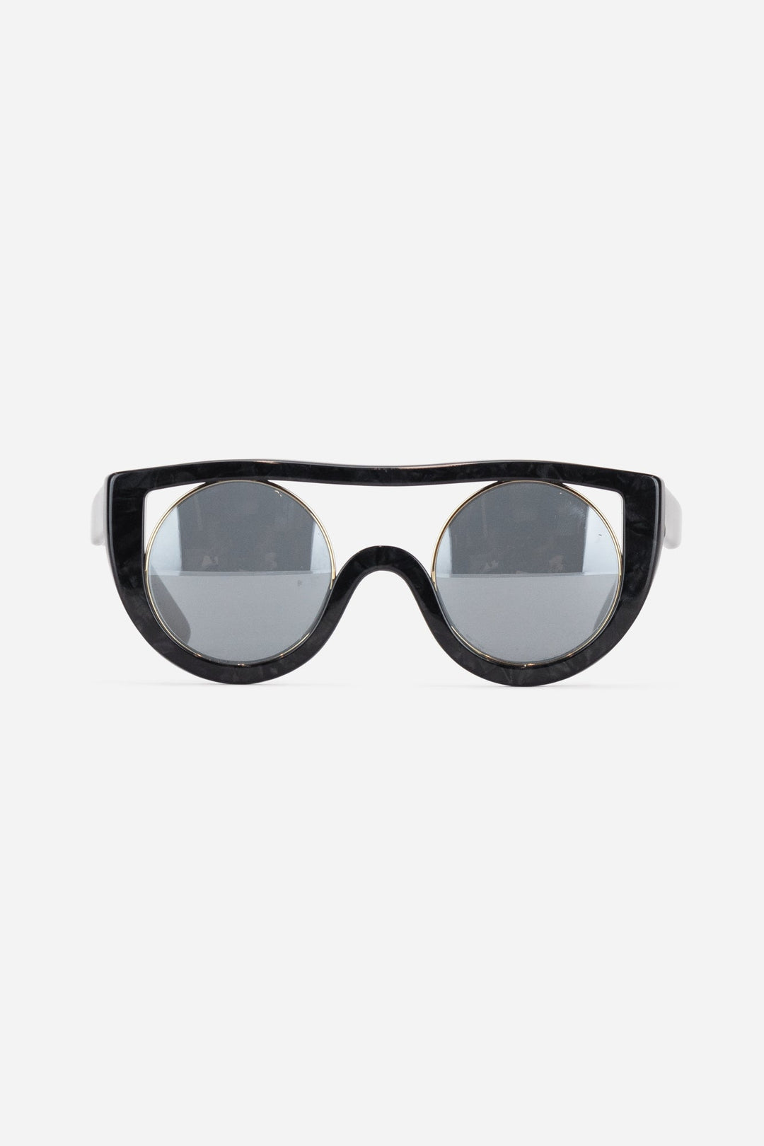 Black Round Frame Sunglasses