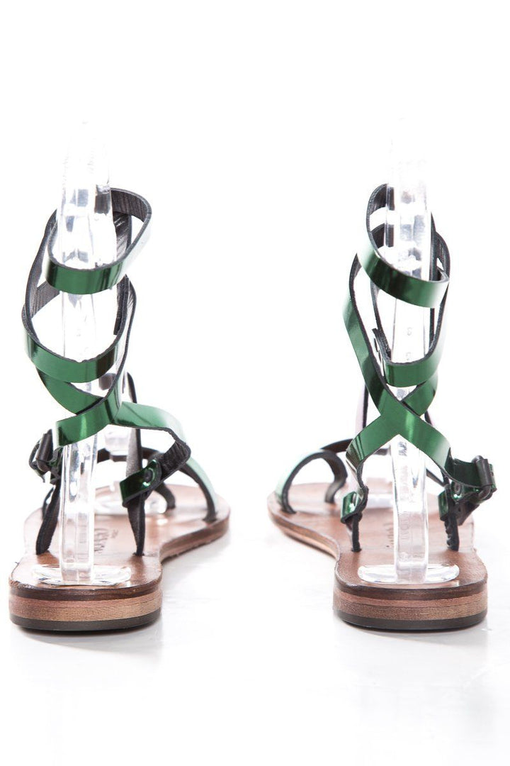 Alvaro Gonzalez Multicolored Metallix Anna Flat Sandals SZ 36 NWT SALE