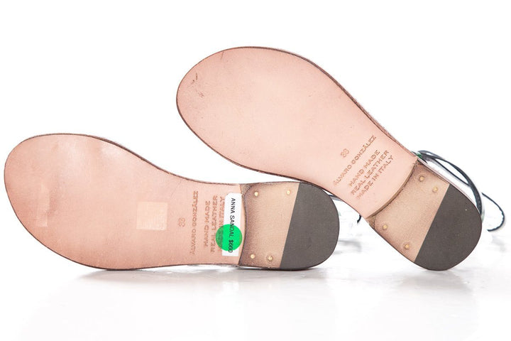 Alvaro Gonzalez Multicolored Metallix Anna Flat Sandals SZ 36 NWT SALE