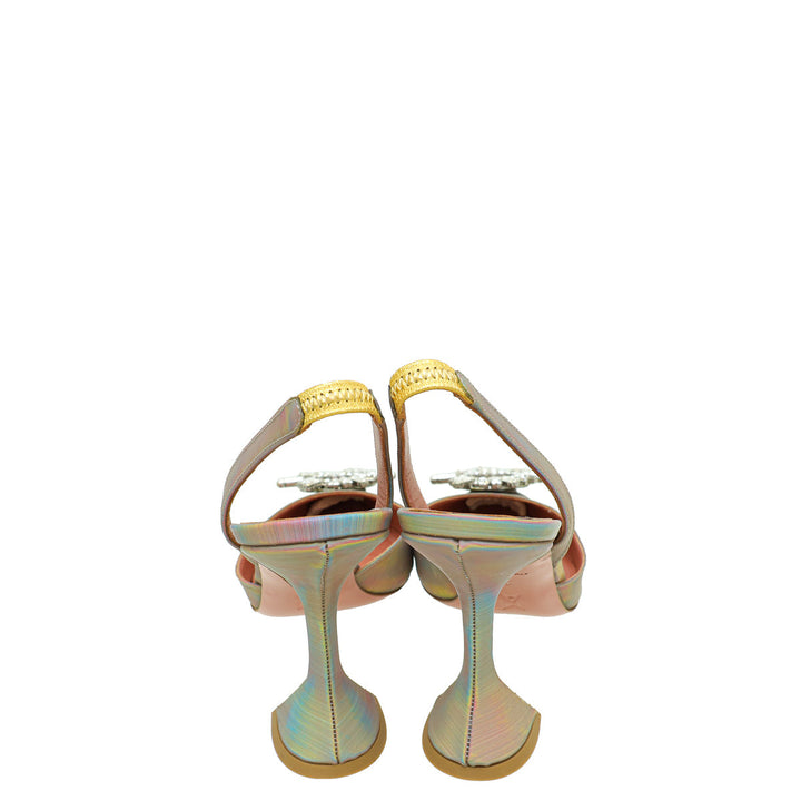 Amina Muaddi Multicolor Begum Slingback Pumps 38