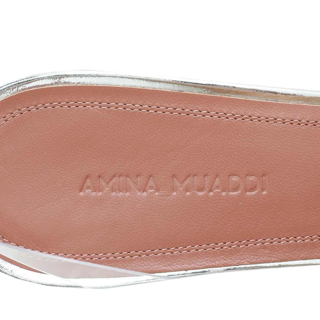 Amina Muaddi Clear Begum PVC Slingback 38.5