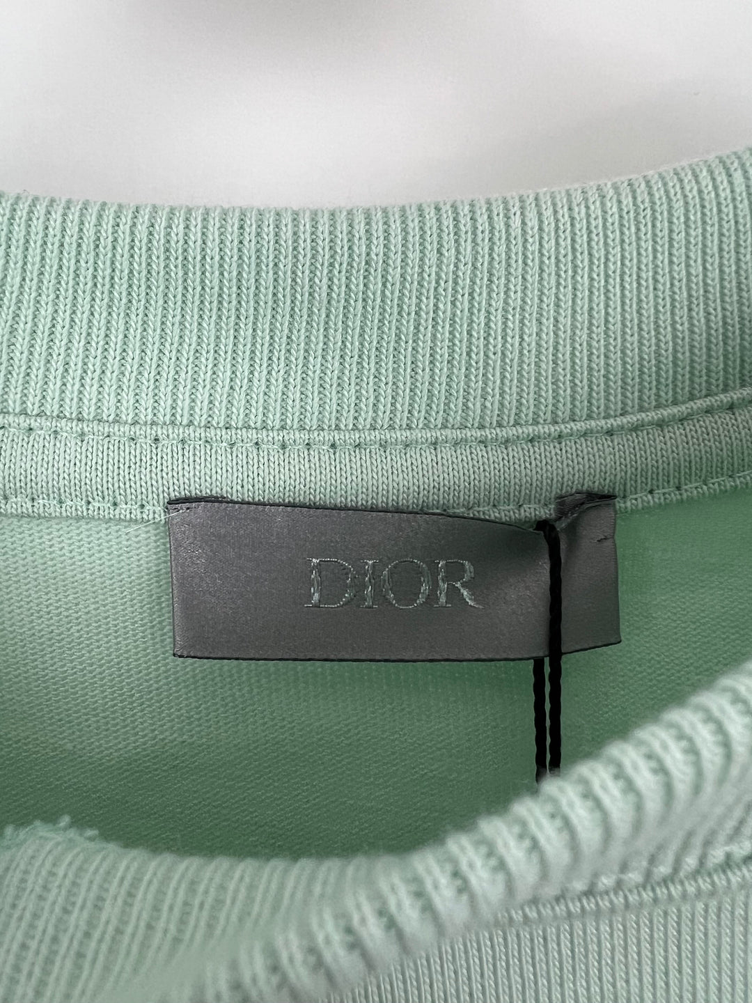 Christian Top quality Dior Menswear Mint "CD Diamond Logo" T-Shirt Size XXS (UK 32)