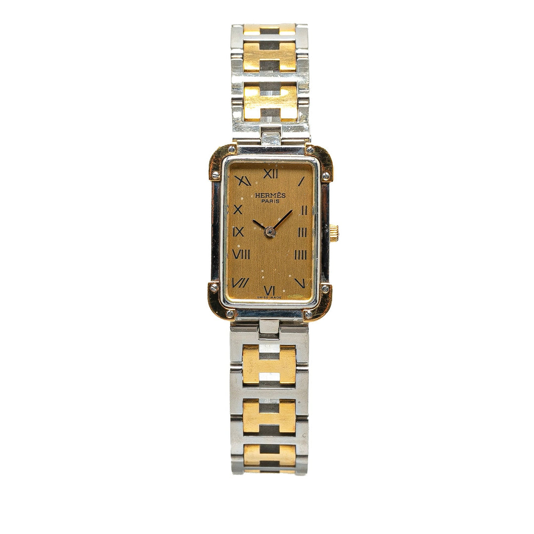 Hermes Quartz Stainless Steel Croisiere Watch