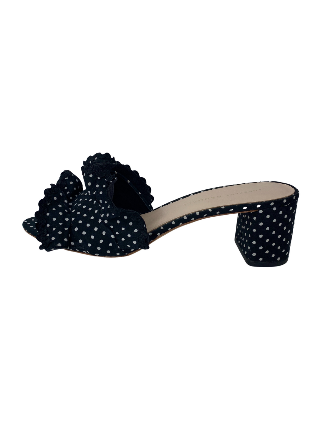 Loeffler Randall Ruffle Polka Dot Slides |US7|