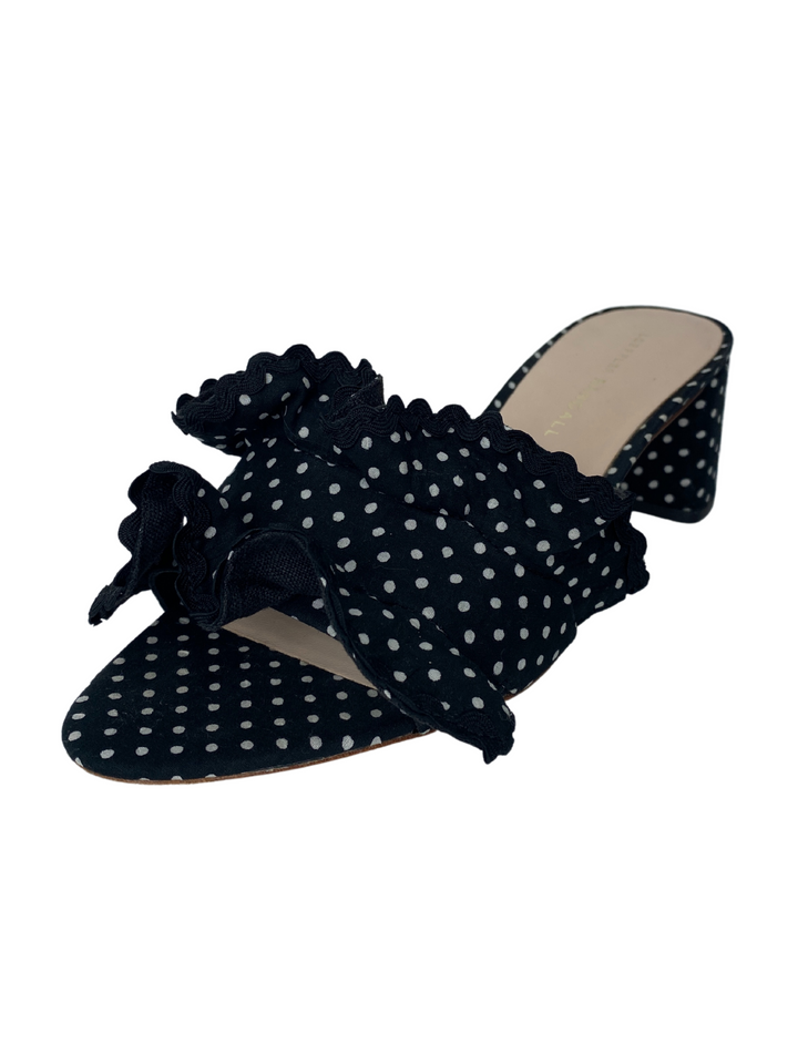 Loeffler Randall Ruffle Polka Dot Slides |US7|