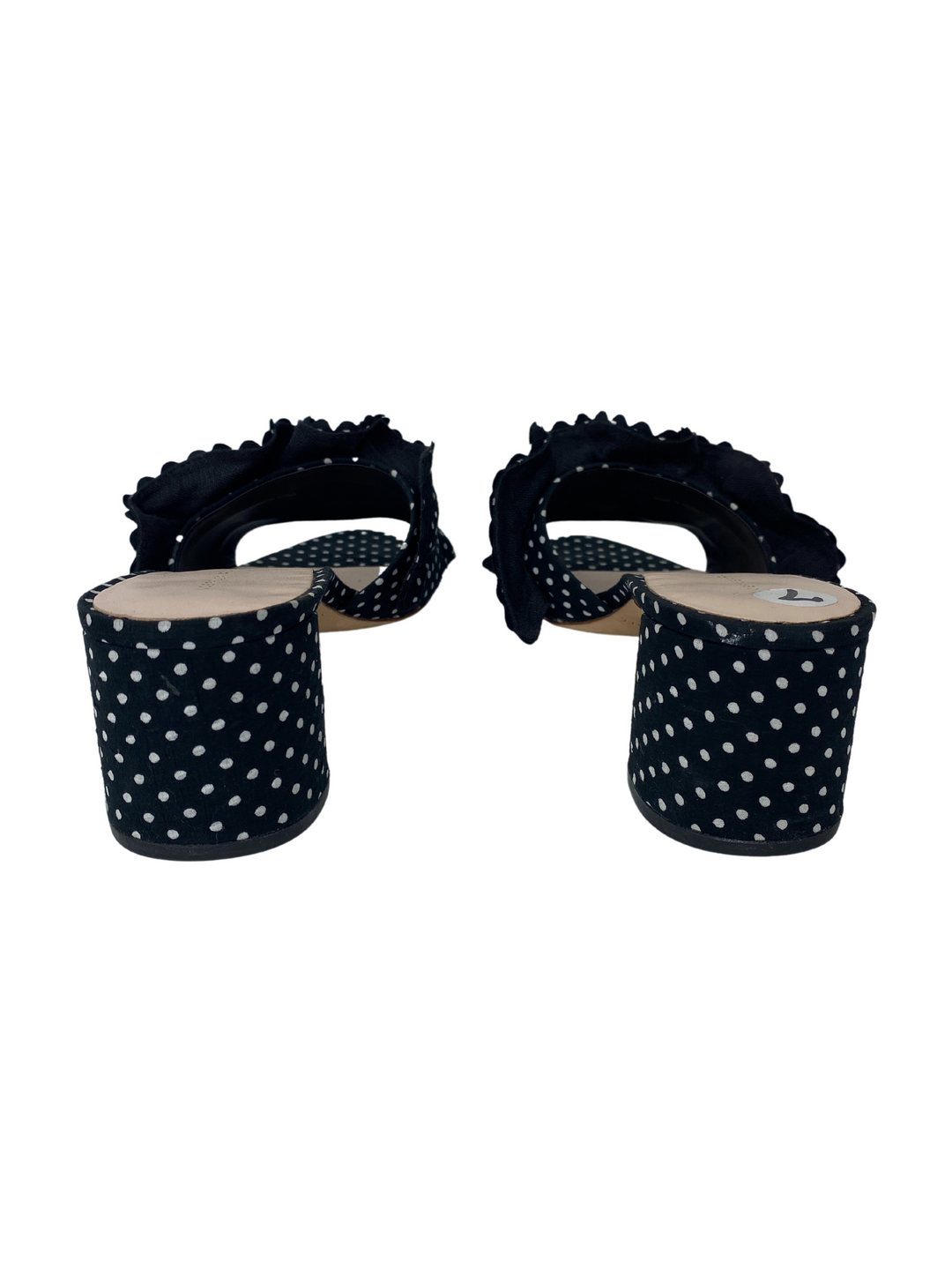 Loeffler Randall Ruffle Polka Dot Slides |US7|
