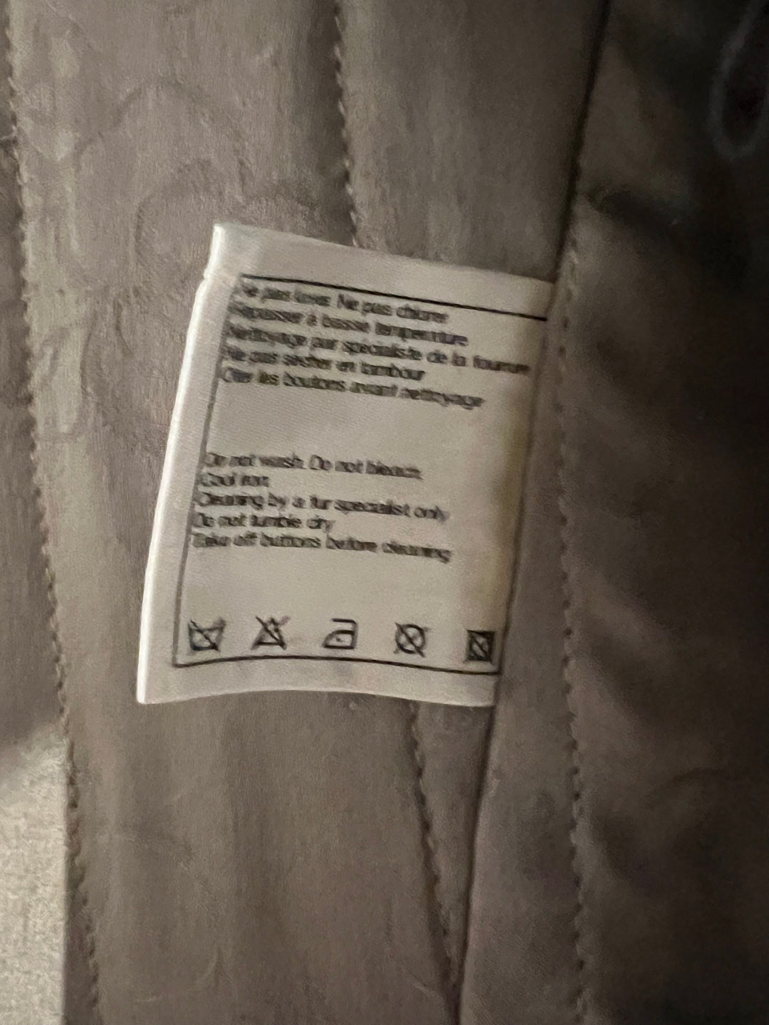 *VINTAGE* Top Quality Chanel 09/A Grey Mongolian Lamb Gilet FR 40 (UK 12)