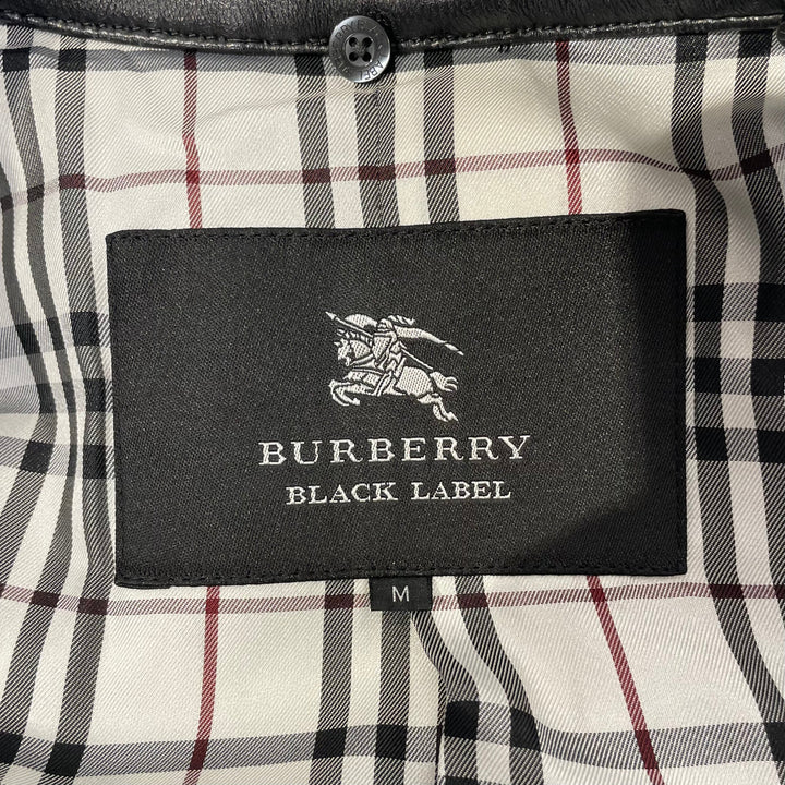 Burberry BLACK LABEL/Coat/M/BLK/Sheepskin/Plain