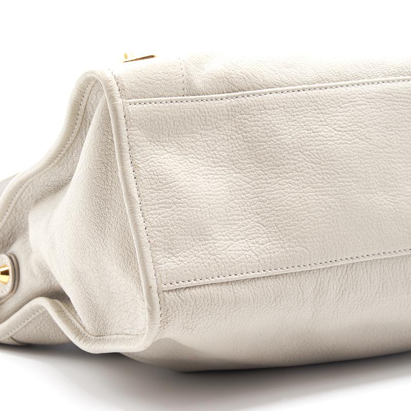 Top Quality Balenciaga Classic Metallic Edge City White