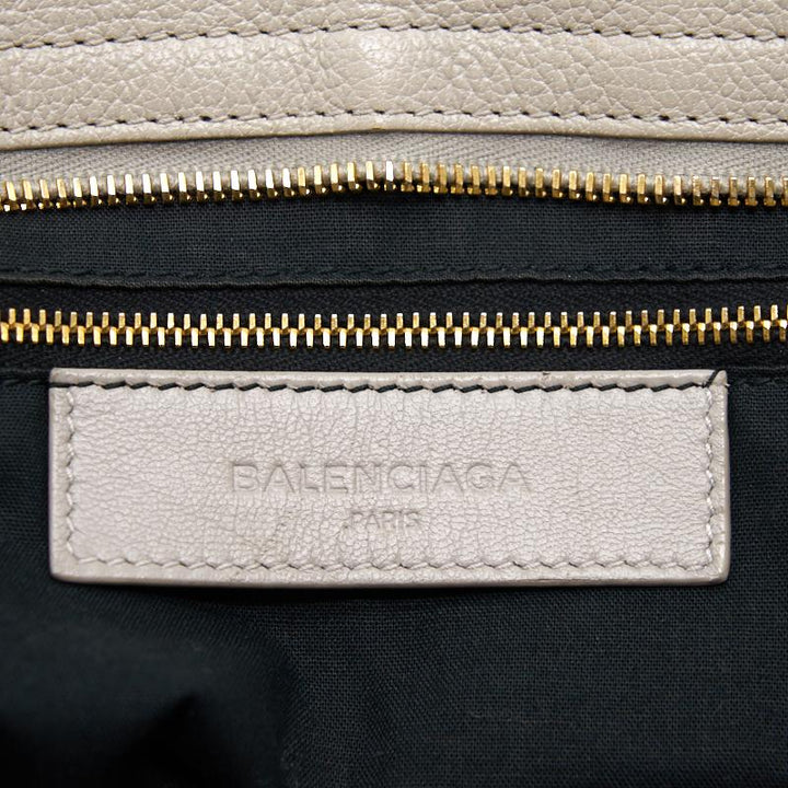 Top Quality Balenciaga Classic Metallic Edge City White