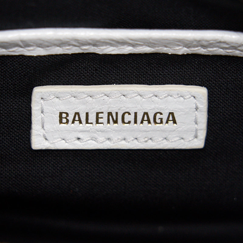 Top Quality Balenciaga Nano City Bag white with GHW