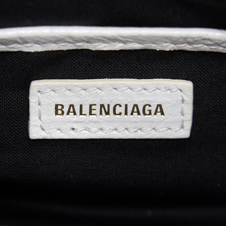 Top Quality Balenciaga Nano City Bag white with GHW