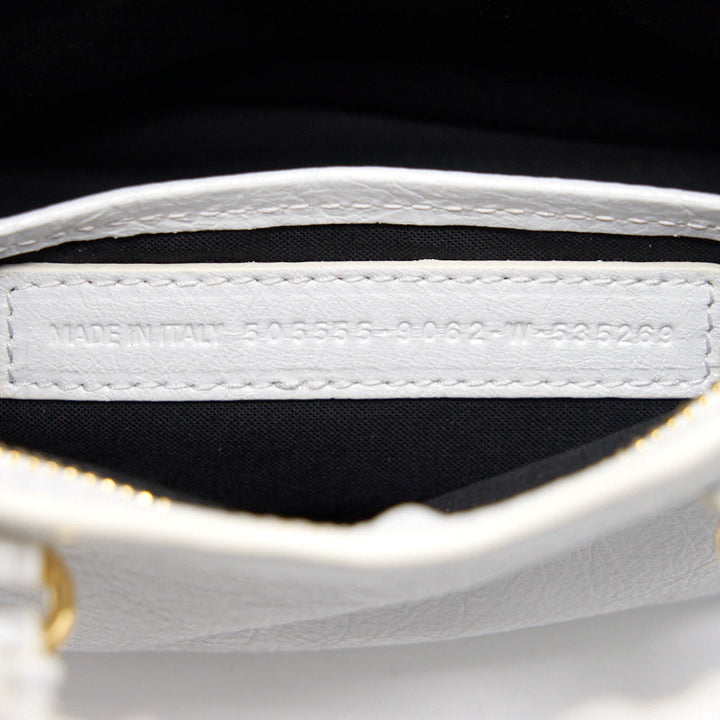 Top Quality Balenciaga Nano City Bag white with GHW