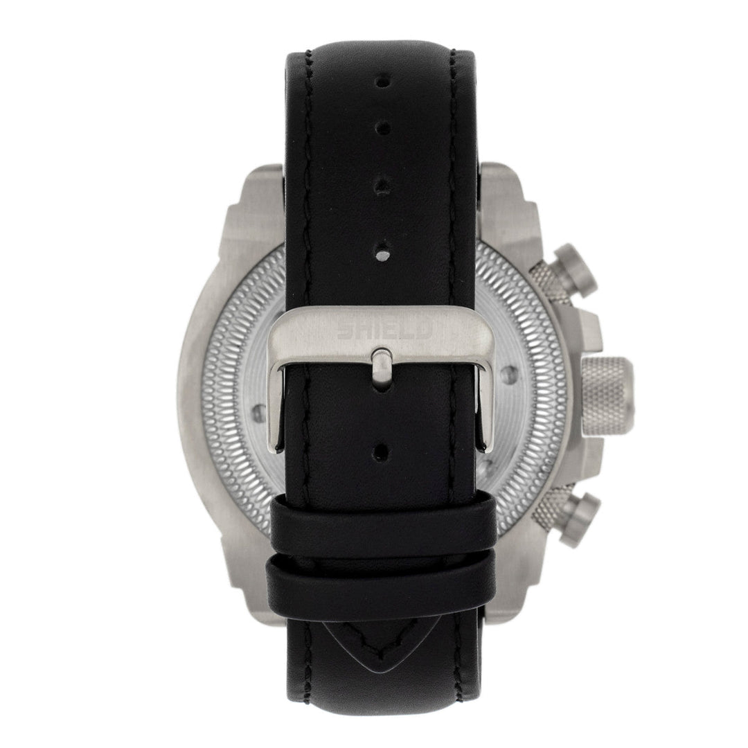 Shield Tesei Chronograph Leather-Band Men's Diver Watch w/Date