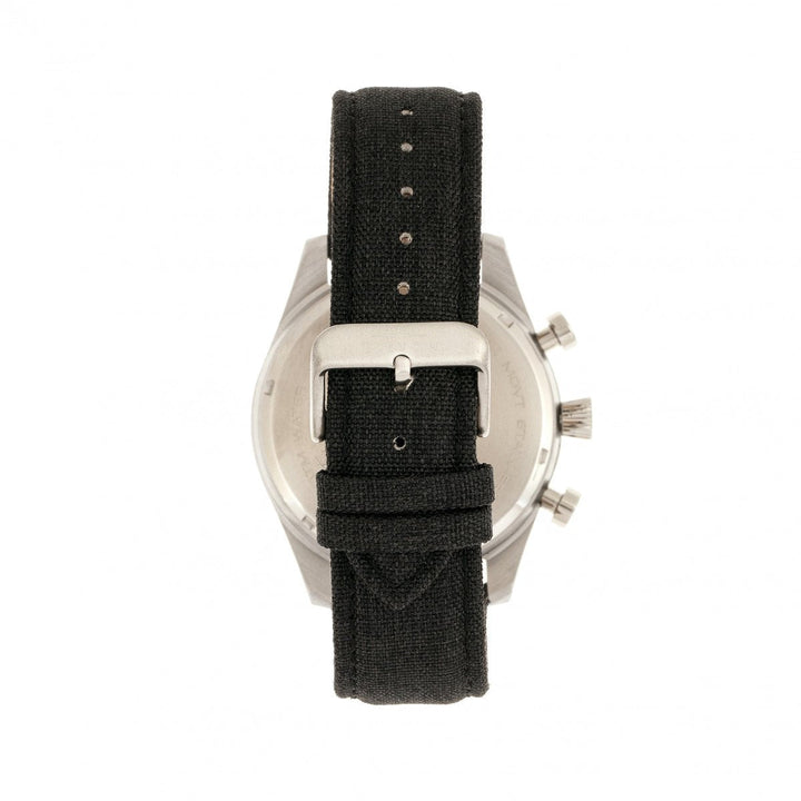 Elevon Curtiss Chronograph Nylon-Overlaid Leather-Band Watch