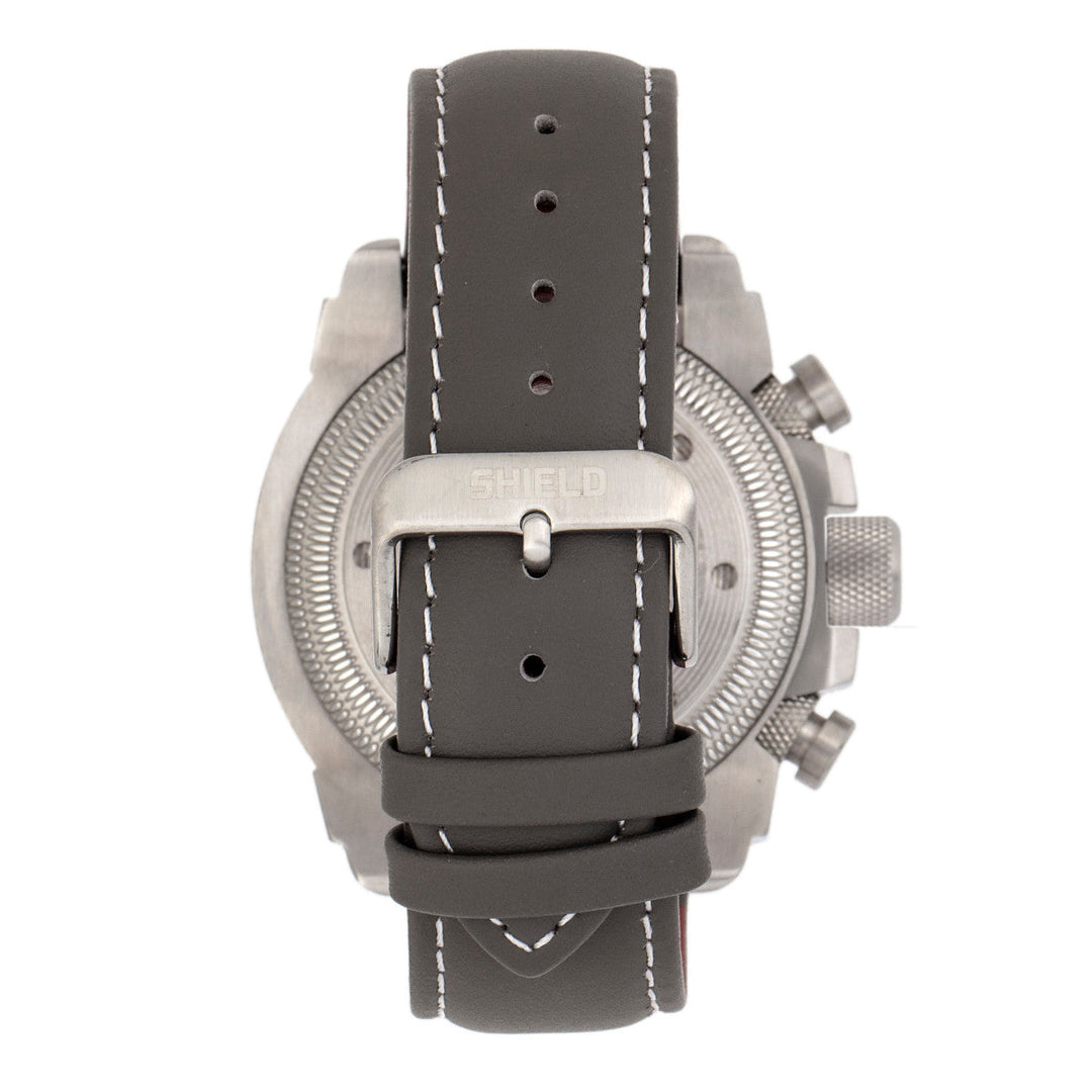 Shield Tesei Chronograph Leather-Band Men's Diver Watch w/Date