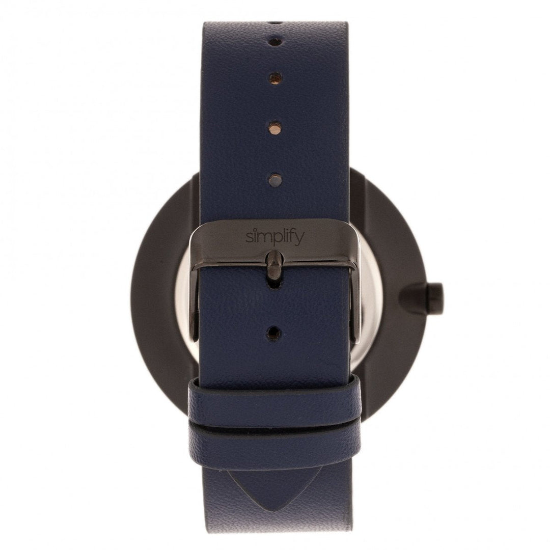 Simplify The 3000 Leather-Band Watch