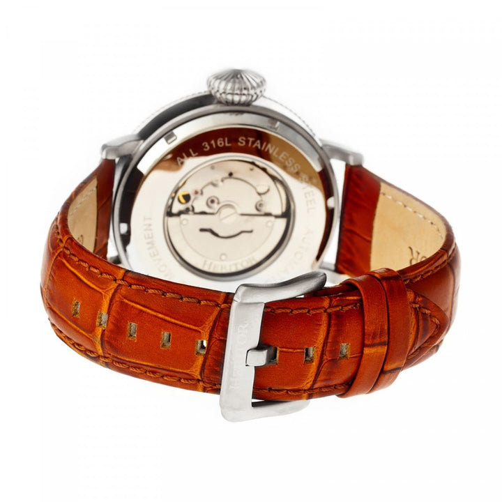 Heritor Automatic Olds Leather-Band Watch