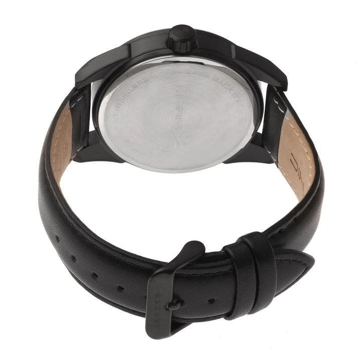 Morphic M63 Series Leather-Band Watch w/Date