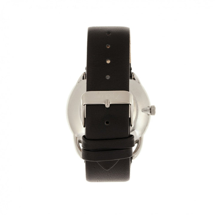 Simplify The 4900 Leather-Band Watch w/Date