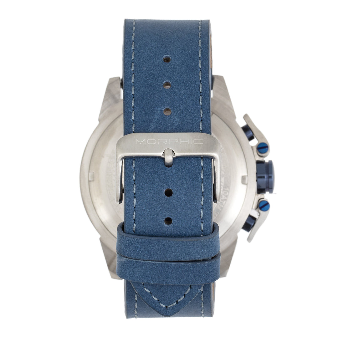 Morphic M81 Series Chronograph Leather-Band Watch w/Date