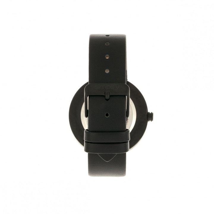 Simplify The 3900 Leather-Band Watch w/ Date