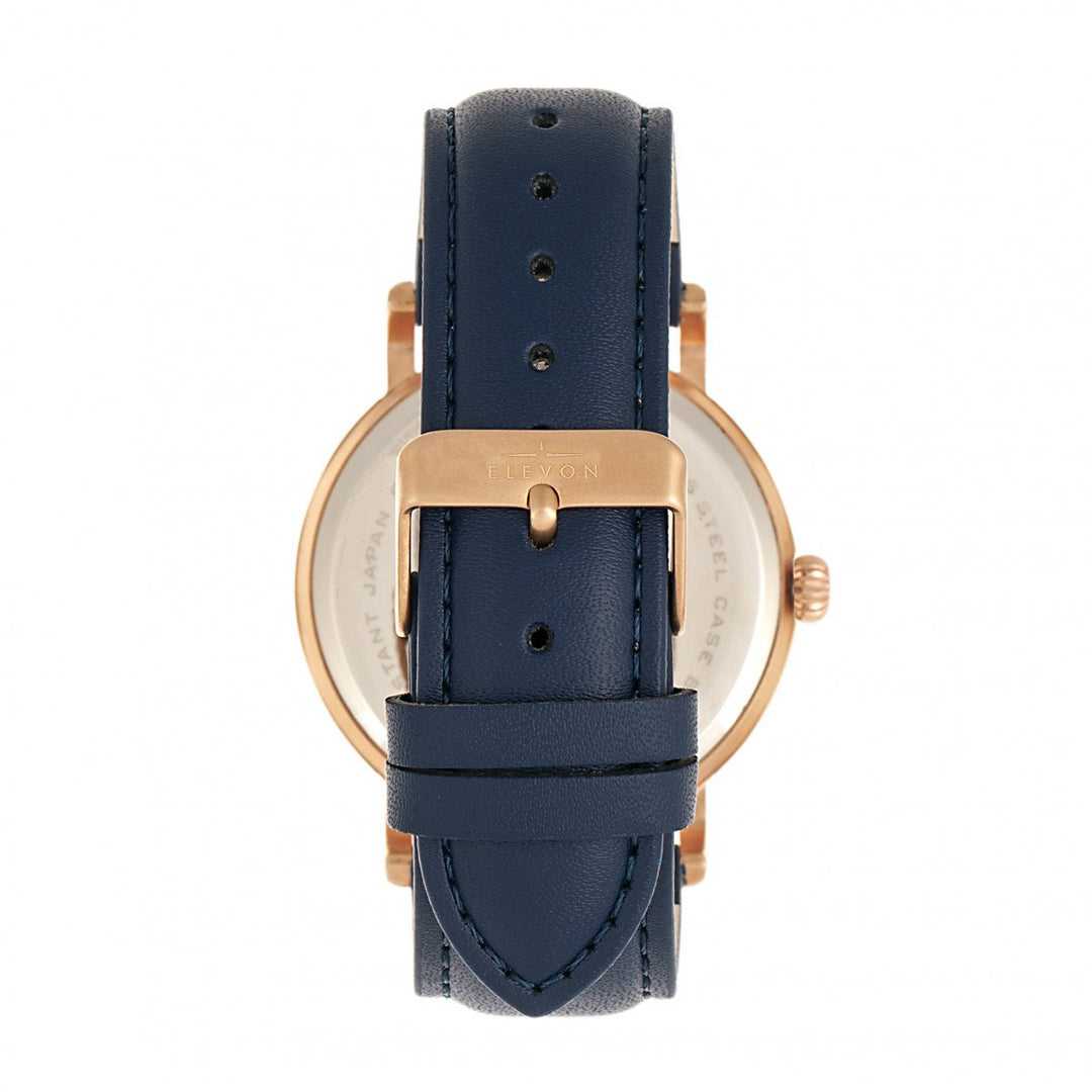 Elevon Von Braun Leather-Band Watch w/Date