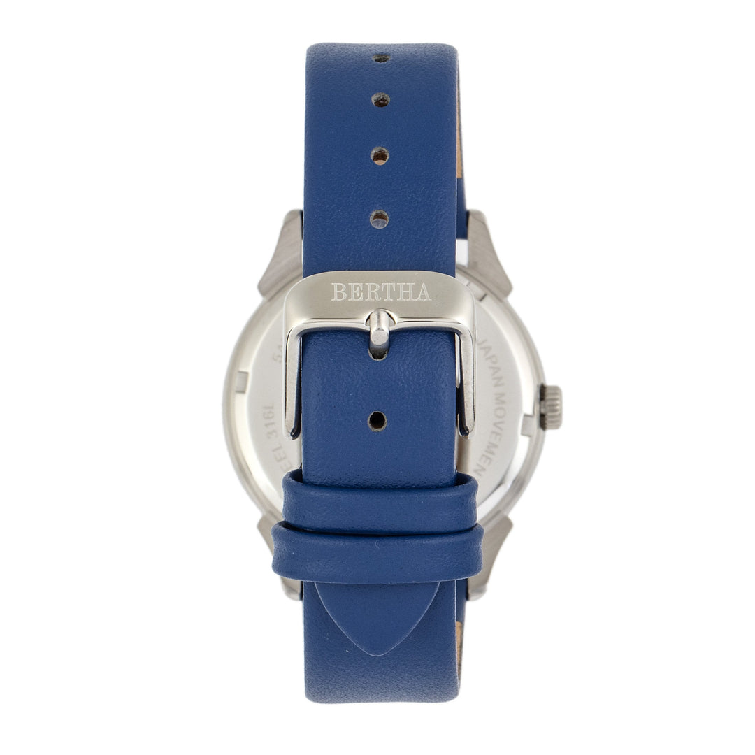 Bertha Ida Mother-of-Pearl Leather-Band Watch