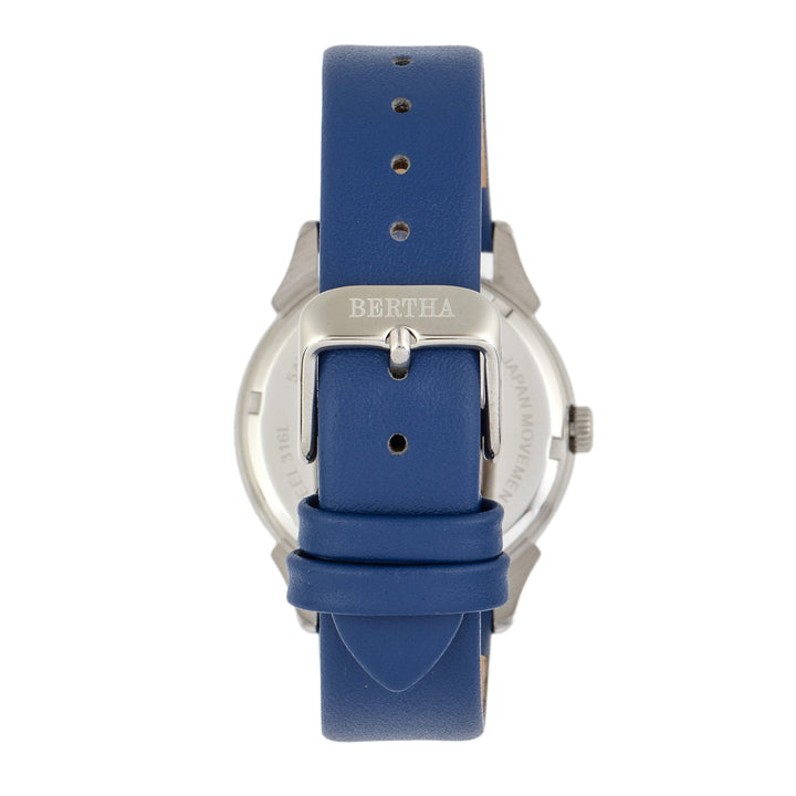 Bertha Ida Mother-of-Pearl Leather-Band Watch