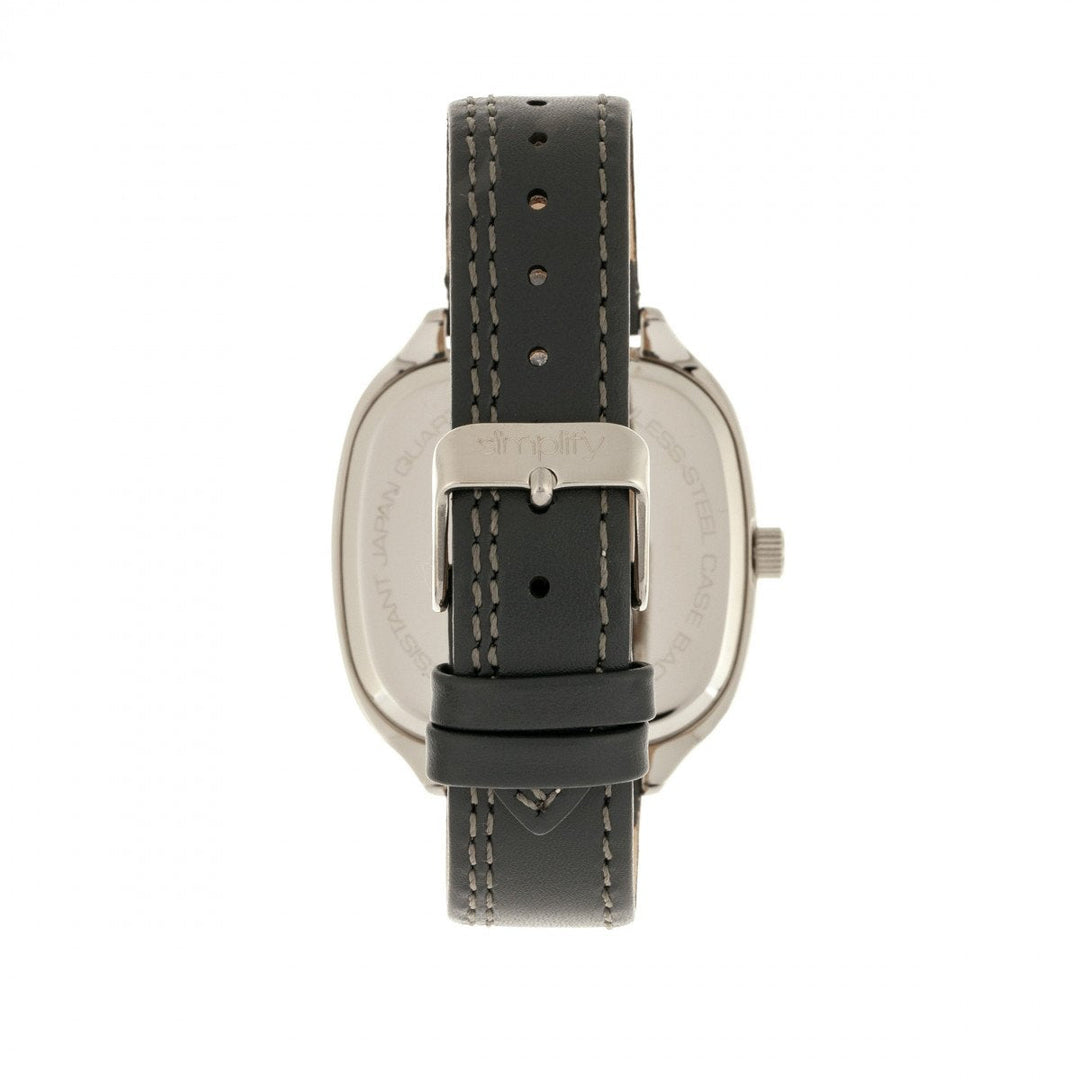 Simplify The 3500 Leather-Band Watch