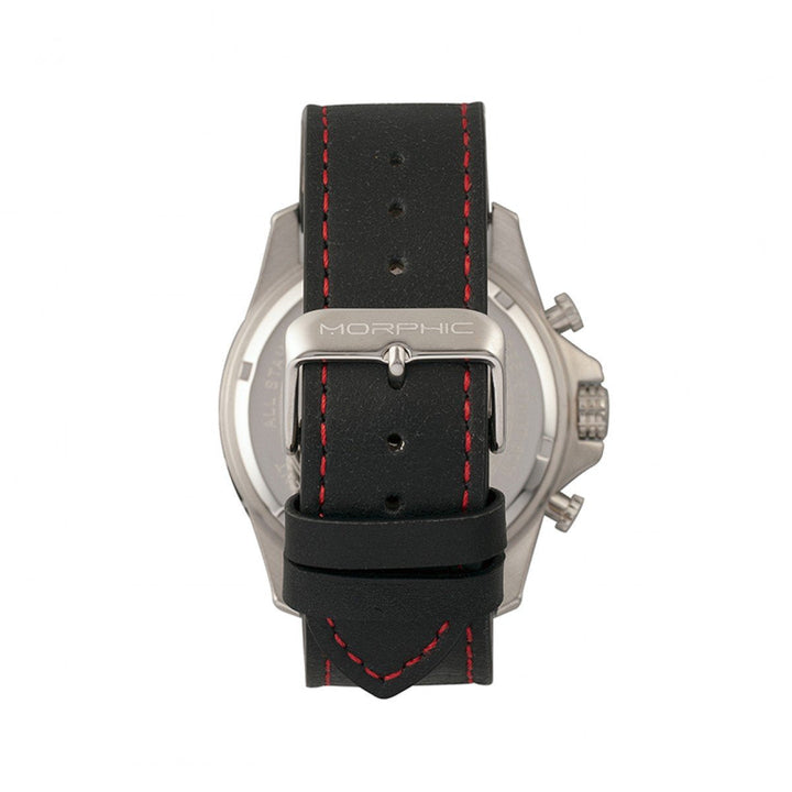 Morphic M57 Series Chronograph Leather-Band Watch