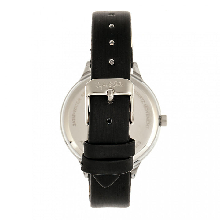 Sophie & Freda Rio Grande Leather-Band w/Swarovski Crystals - Silver/Black