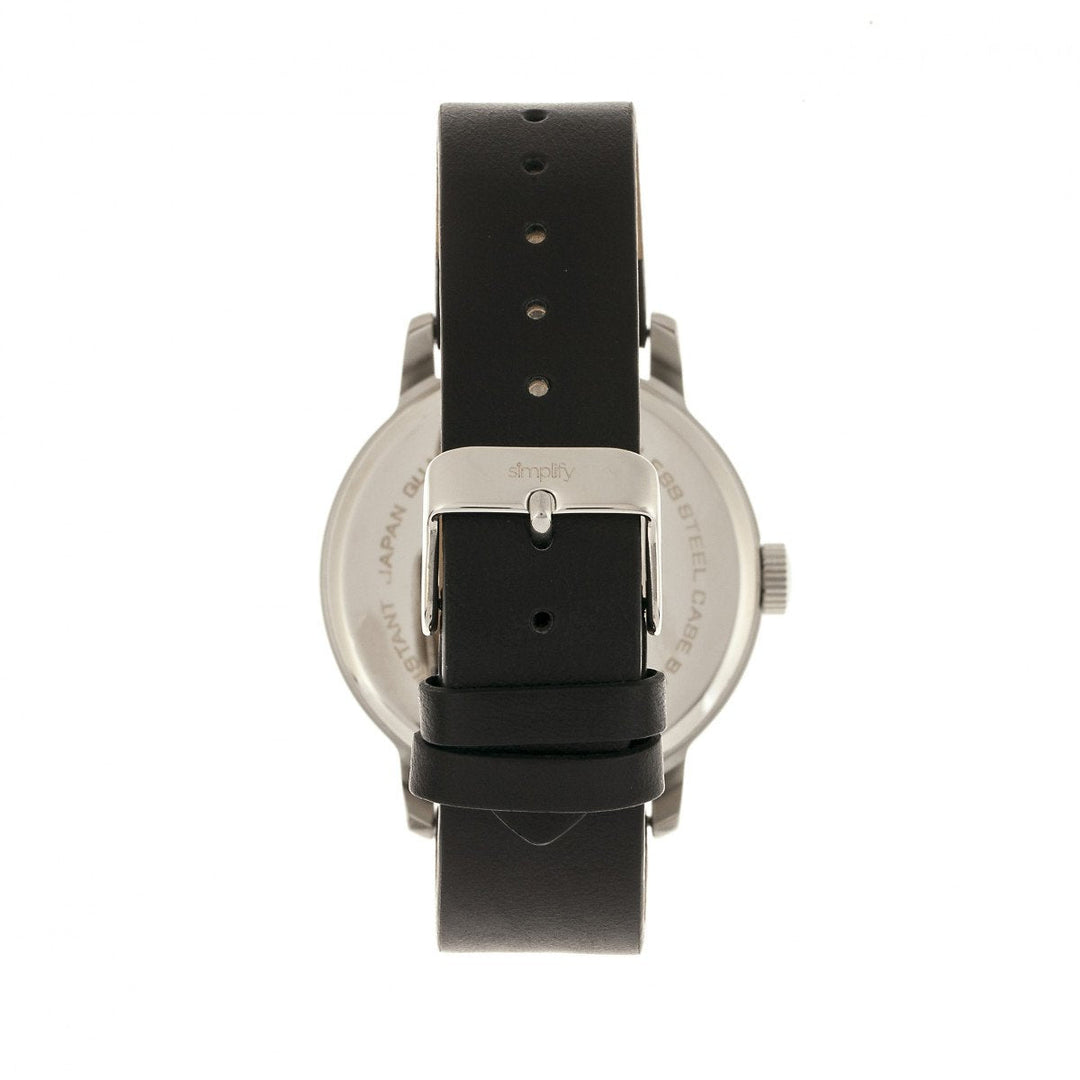 Simplify The 4200 Leather-Band Watch