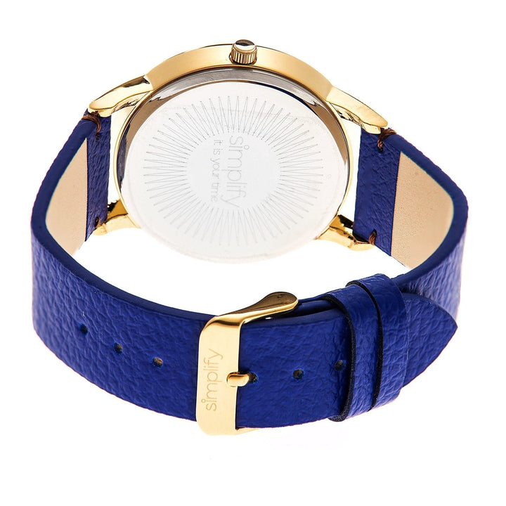 Simplify The 2800 Leather-Band Watch