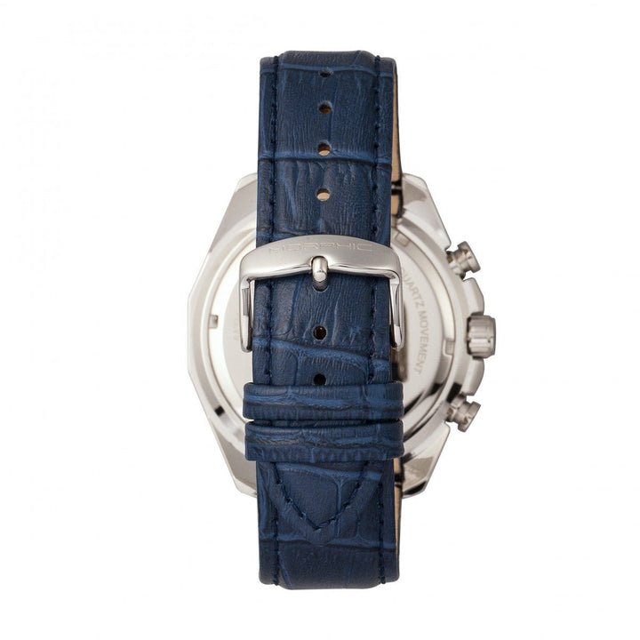 Morphic M66 Series Skeleton Dial Leather-Band Watch w/ Day/Date