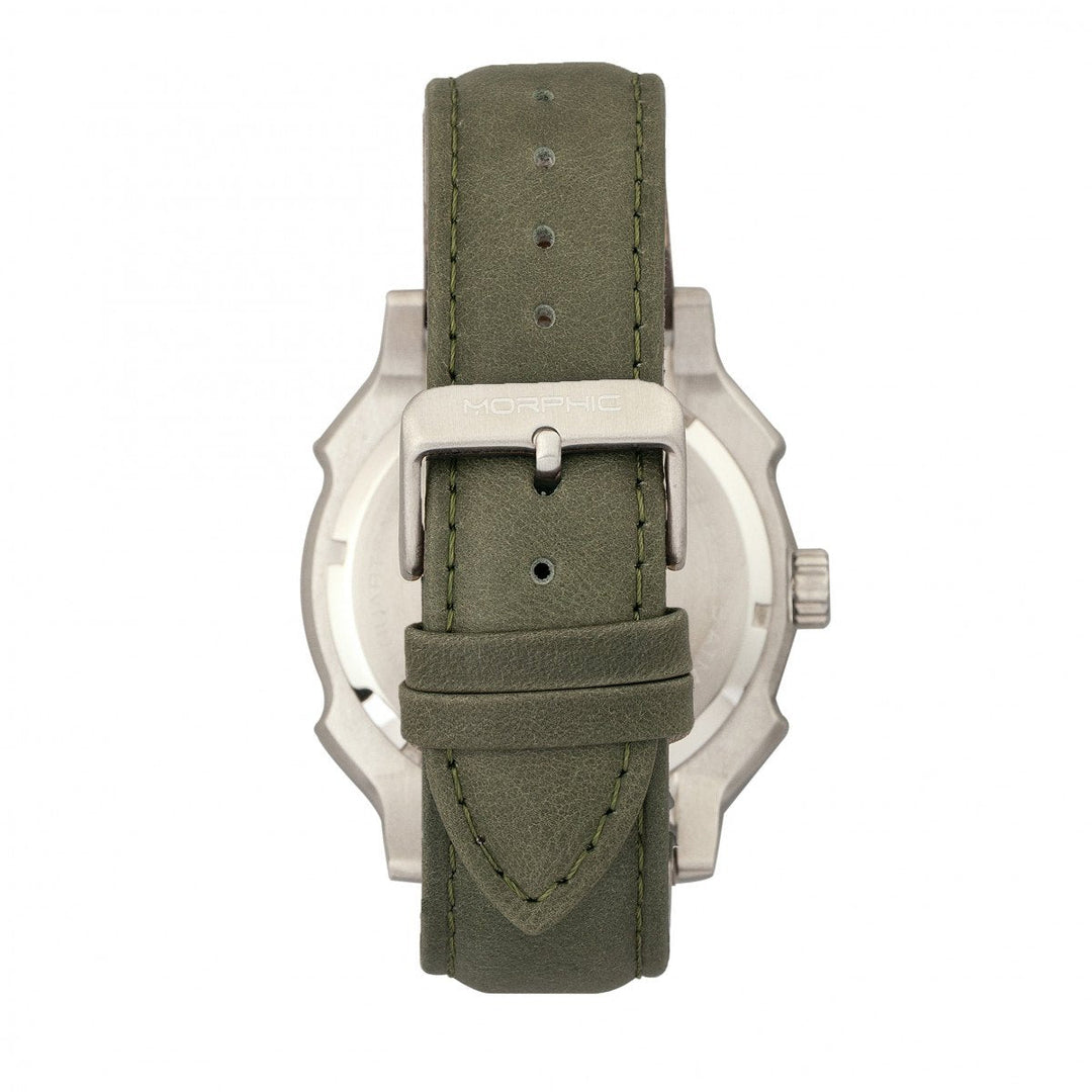 Morphic M68 Series Leather-Band Watch w/ Date