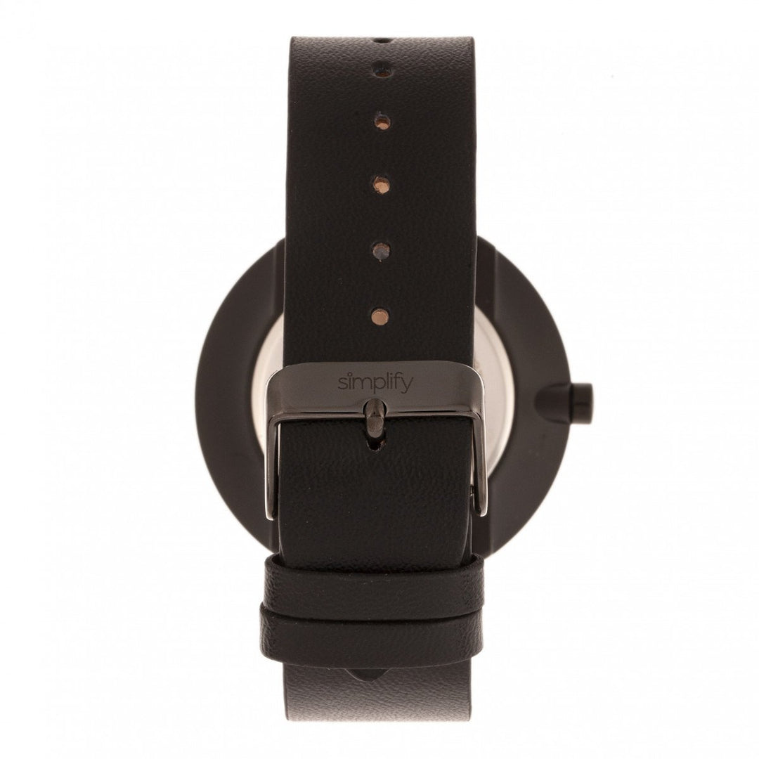 Simplify The 3000 Leather-Band Watch