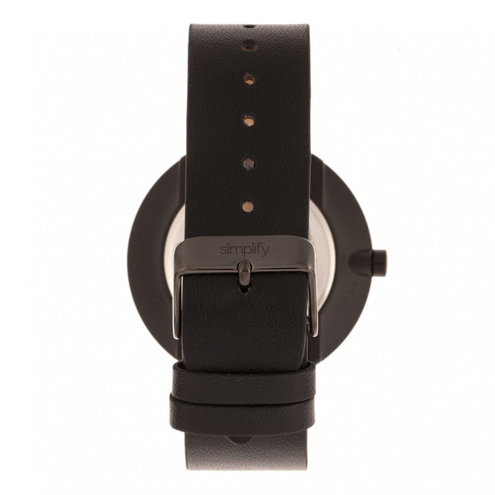 Simplify The 3000 Leather-Band Watch