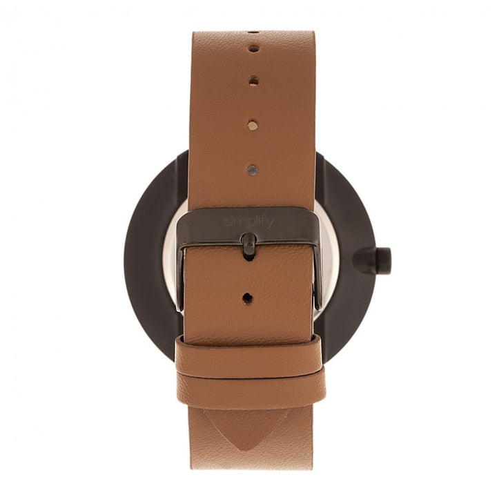 Simplify The 3000 Leather-Band Watch