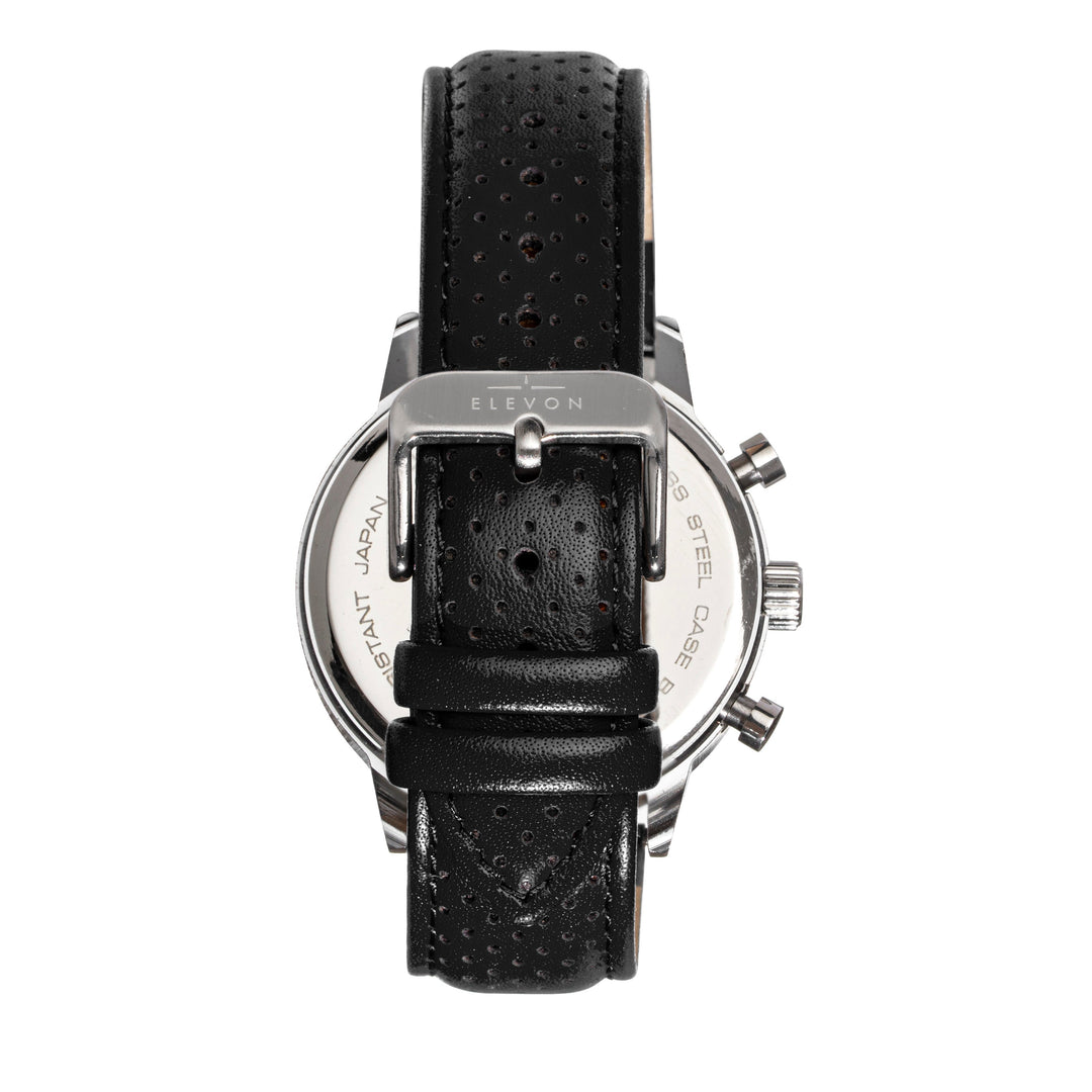 Elevon Torque Genuine Leather-Band Watch w/Date