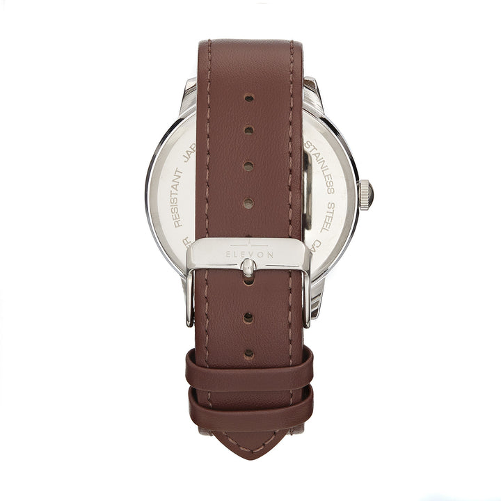 Elevon Gauge Leather-Band Watch