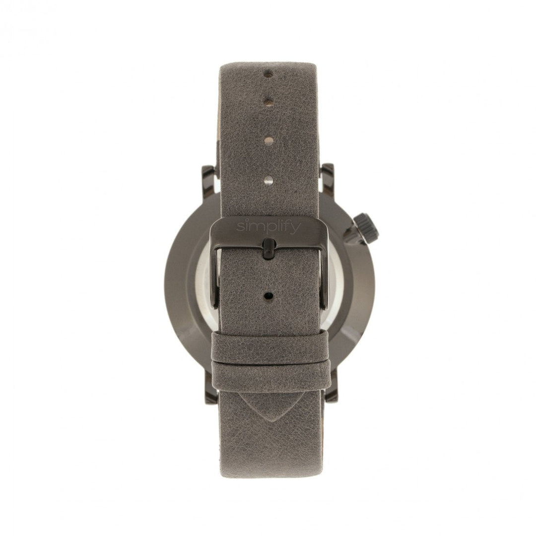 Simplify The 3600 Leather-Band Watch
