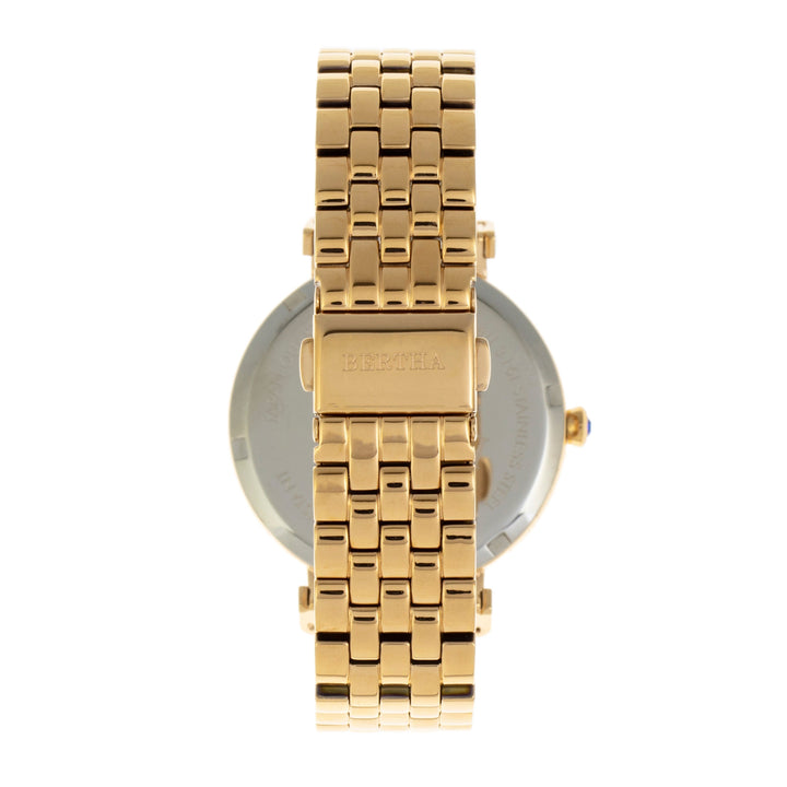 Bertha Emily Mother-Of-Pearl Bracelet Watch - Gold
