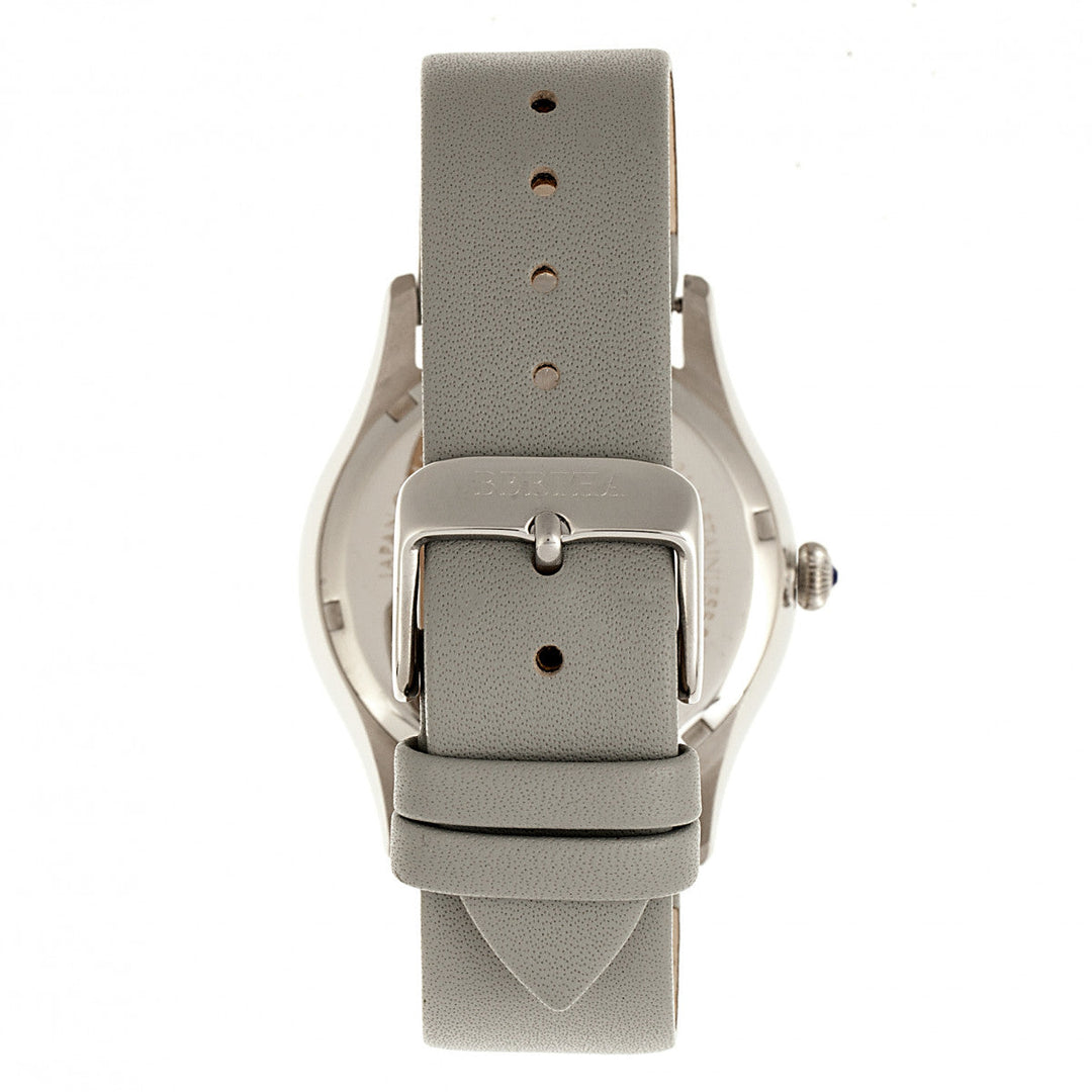 Bertha Annabelle Leather-Band Watch - Grey