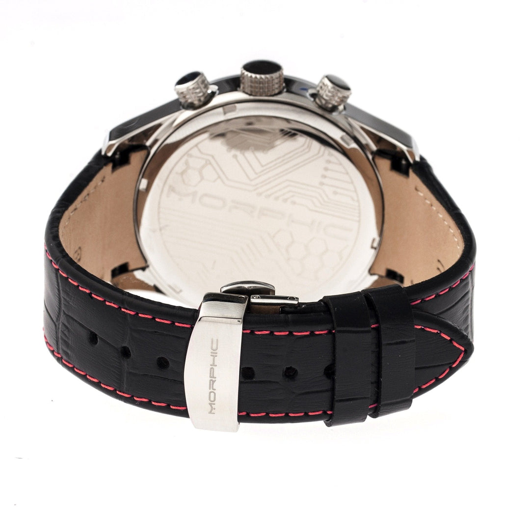 Morphic M37 Series Leather-Band Chronograph Watch